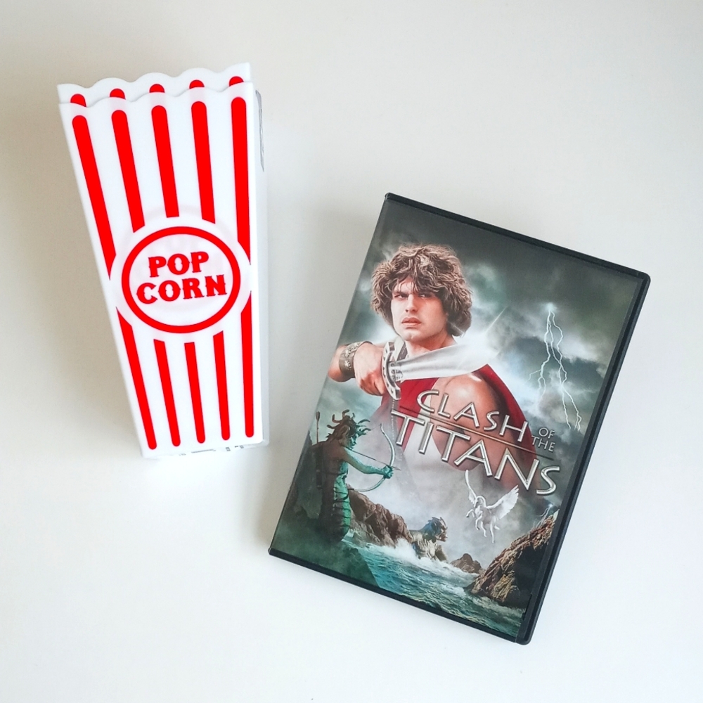 Clash Of The Titans DVD 80's Cult Classic With 2 New Reusable Popcorn Containers - Picture 6 of 10